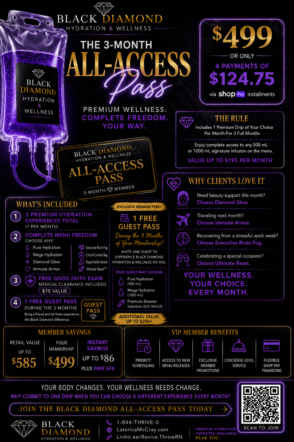 The 3-Month Black Diamond Elite Package | All-Access Pass